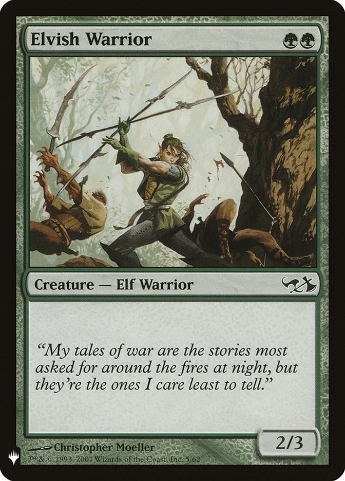 Elvish Warrior [Mystery Booster] | Jomio and Rueliete's Cards and Comics