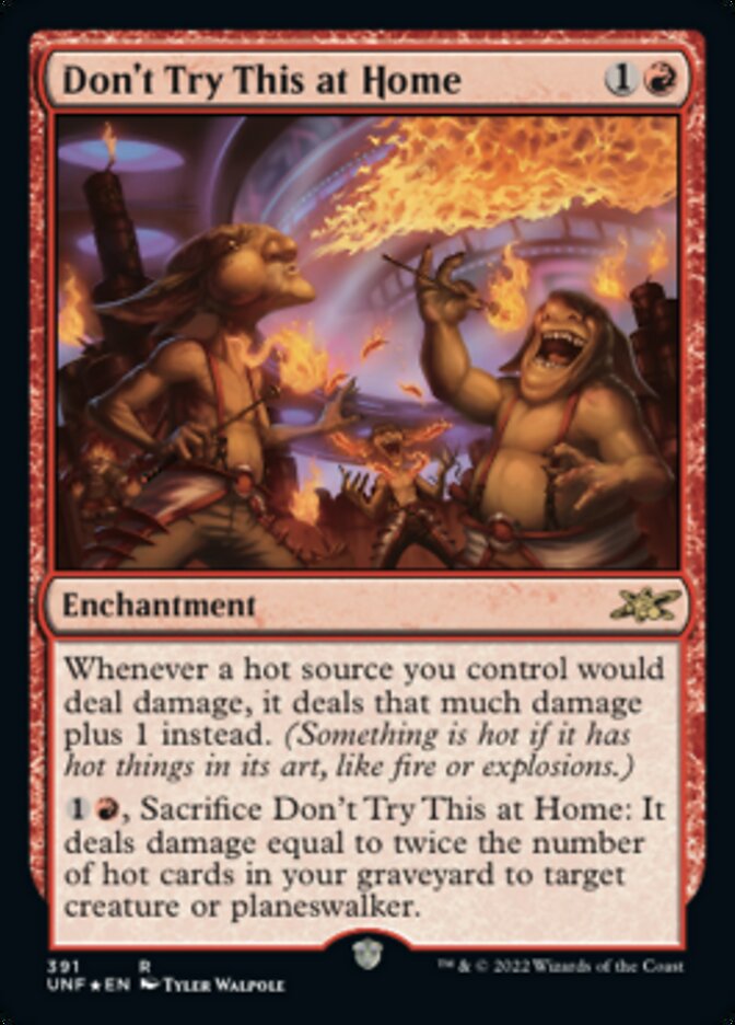 Don't Try This at Home (Galaxy Foil) [Unfinity] | Jomio and Rueliete's Cards and Comics