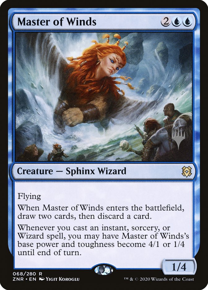 Master of Winds (Promo Pack) [Zendikar Rising Promos] | Jomio and Rueliete's Cards and Comics