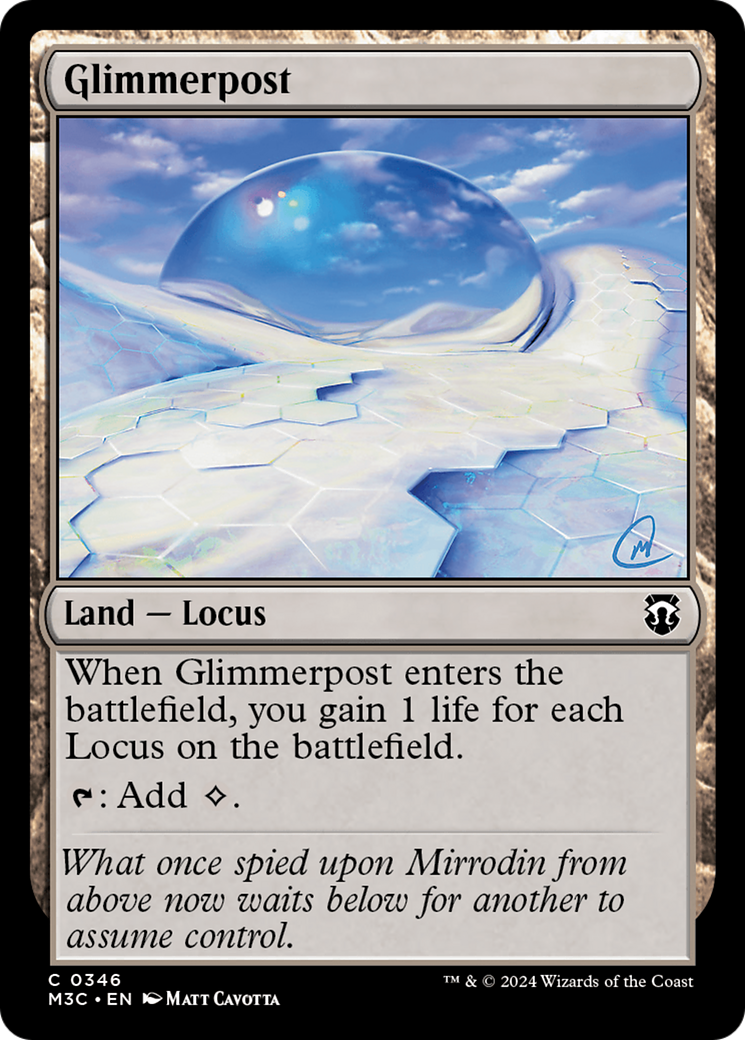 Glimmerpost (Ripple Foil) [Modern Horizons 3 Commander] | Jomio and Rueliete's Cards and Comics
