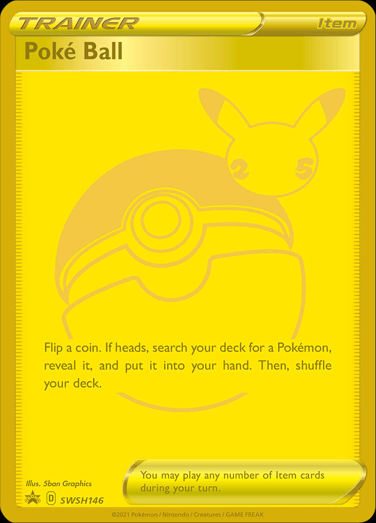 Poke Ball (SWSH146) (Celebrations) [Sword & Shield: Black Star Promos] | Jomio and Rueliete's Cards and Comics