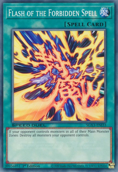 Flash of the Forbidden Spell [SGX3-ENI33] Common | Jomio and Rueliete's Cards and Comics