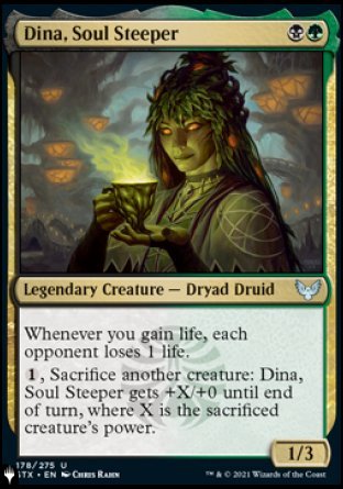 Dina, Soul Steeper [The List] | Jomio and Rueliete's Cards and Comics