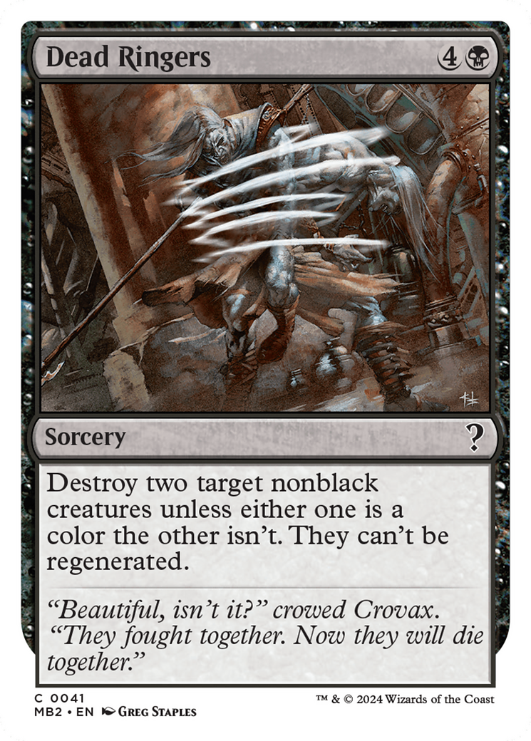 Dead Ringers (White Border) [Mystery Booster 2] | Jomio and Rueliete's Cards and Comics