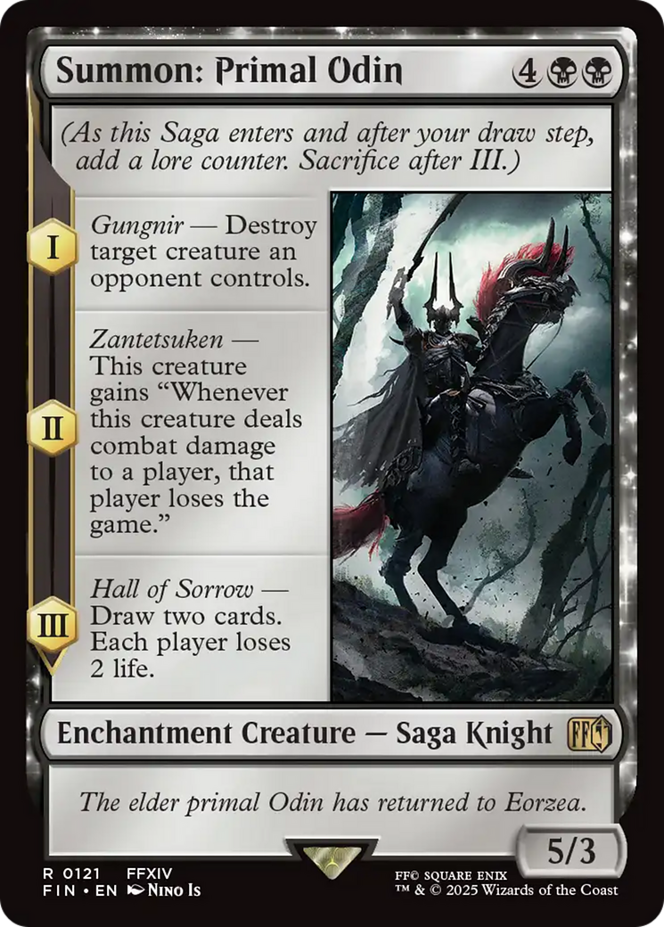 Summon: Primal Odin [FINAL FANTASY] | Jomio and Rueliete's Cards and Comics
