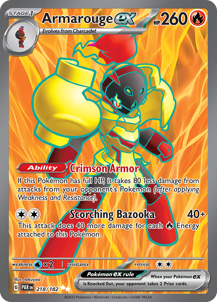 Armarouge ex (218/182) [Scarlet & Violet: Paradox Rift] | Jomio and Rueliete's Cards and Comics