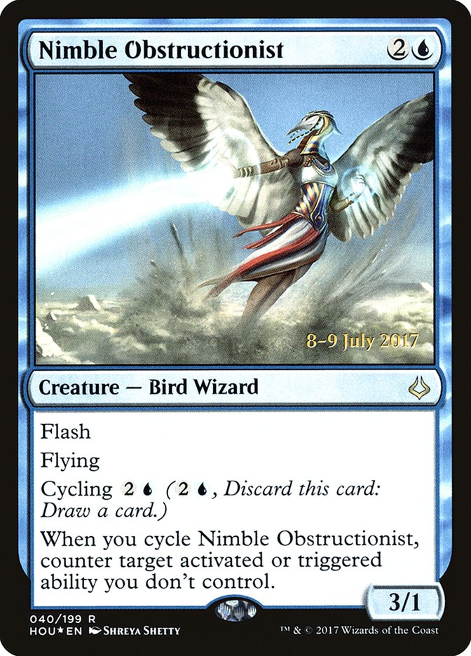 Nimble Obstructionist [Hour of Devastation Prerelease Promos] | Jomio and Rueliete's Cards and Comics