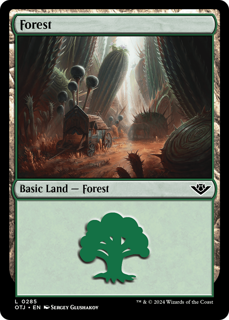 Forest (0285) [Outlaws of Thunder Junction] | Jomio and Rueliete's Cards and Comics