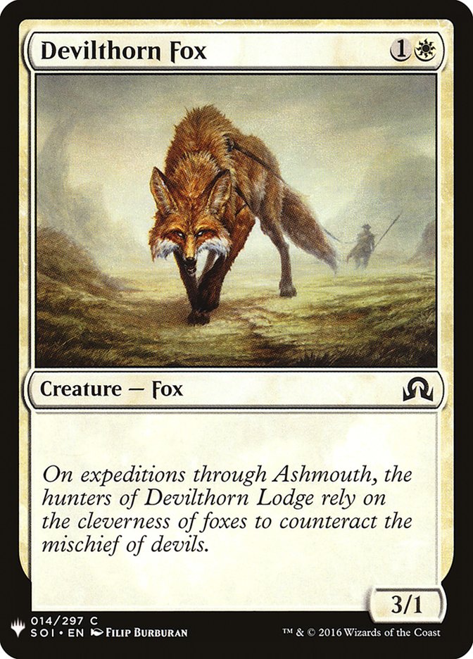 Devilthorn Fox [Mystery Booster] | Jomio and Rueliete's Cards and Comics