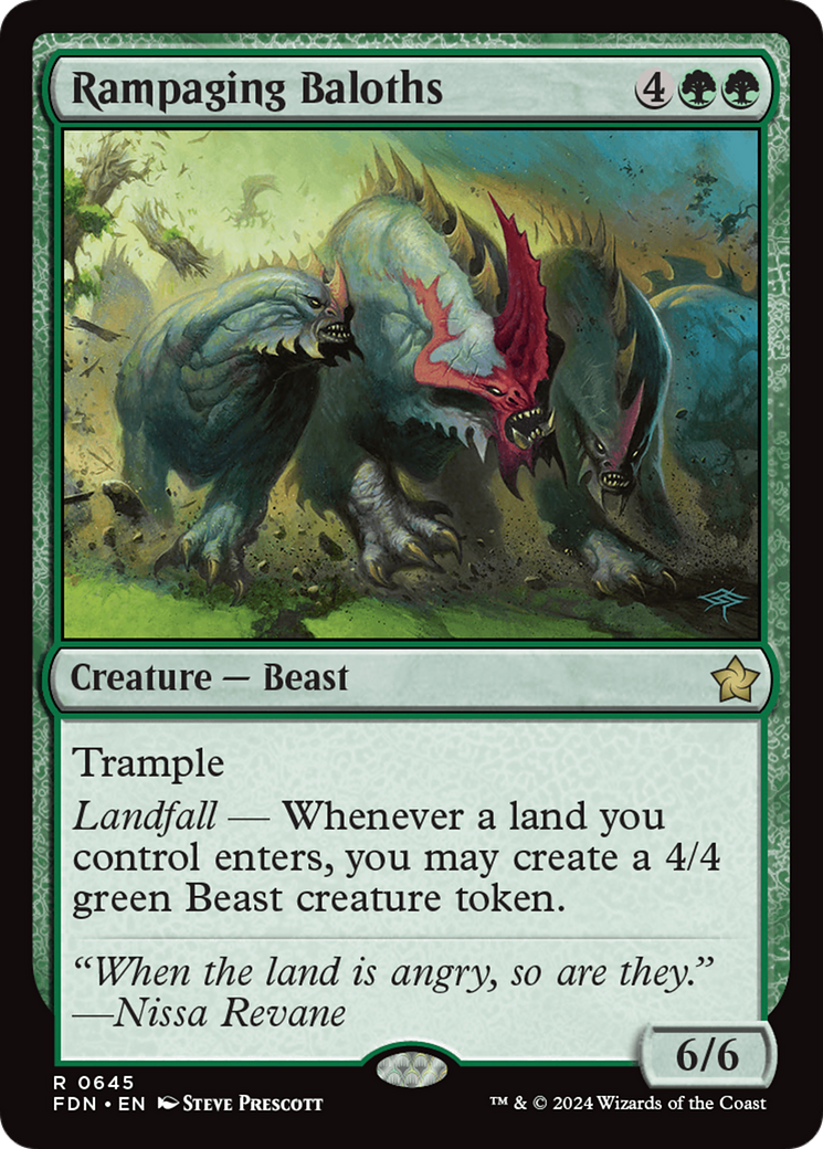 Rampaging Baloths [Foundations] | Jomio and Rueliete's Cards and Comics