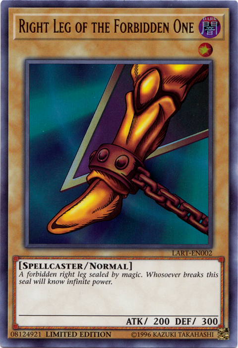 Right Leg of the Forbidden One [LART-EN002] Ultra Rare | Jomio and Rueliete's Cards and Comics