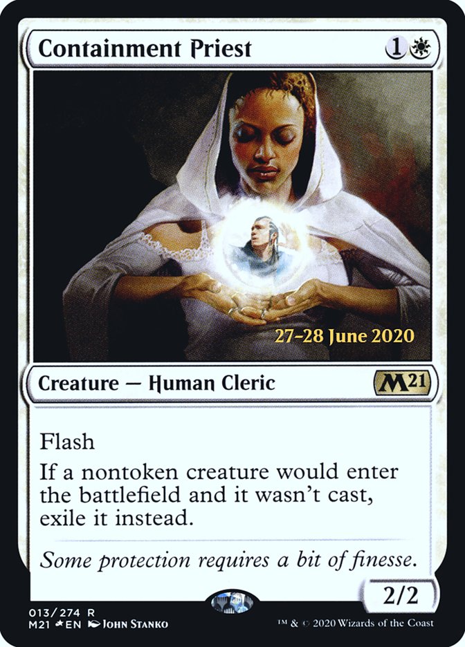 Containment Priest [Core Set 2021 Prerelease Promos] | Jomio and Rueliete's Cards and Comics