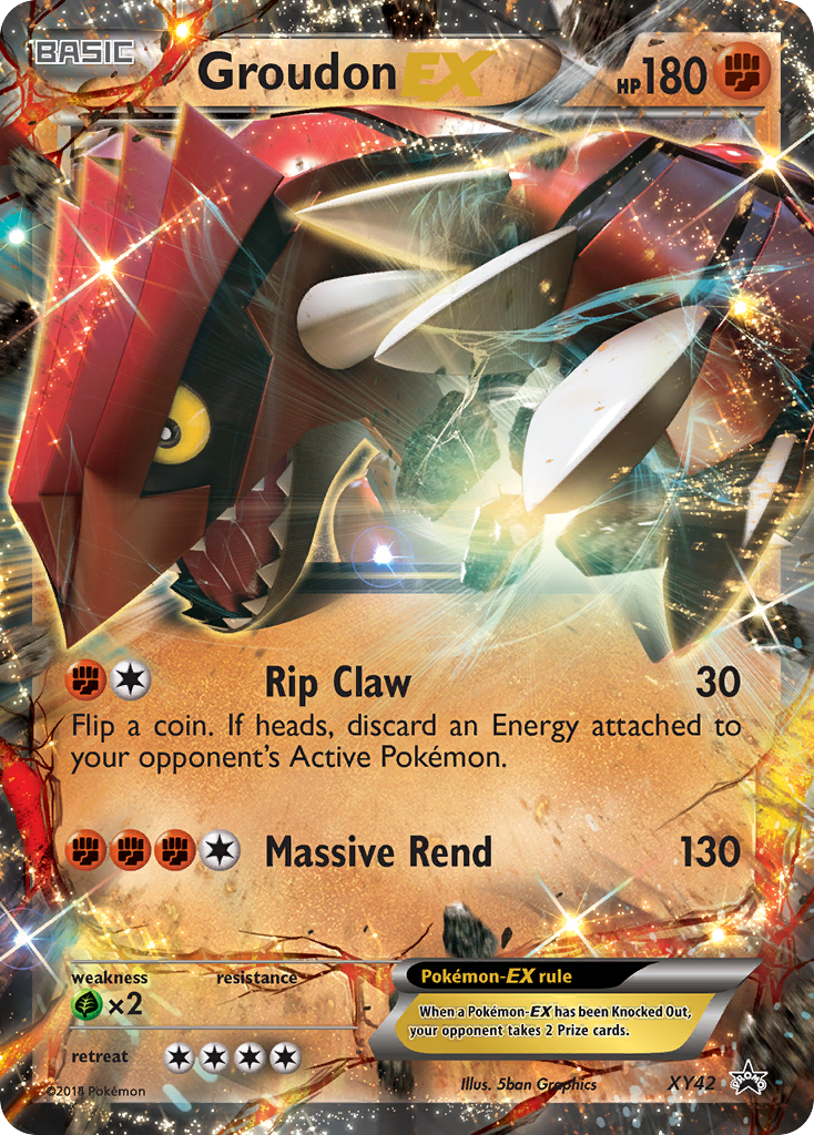 Groudon EX (XY42) [XY: Black Star Promos] | Jomio and Rueliete's Cards and Comics