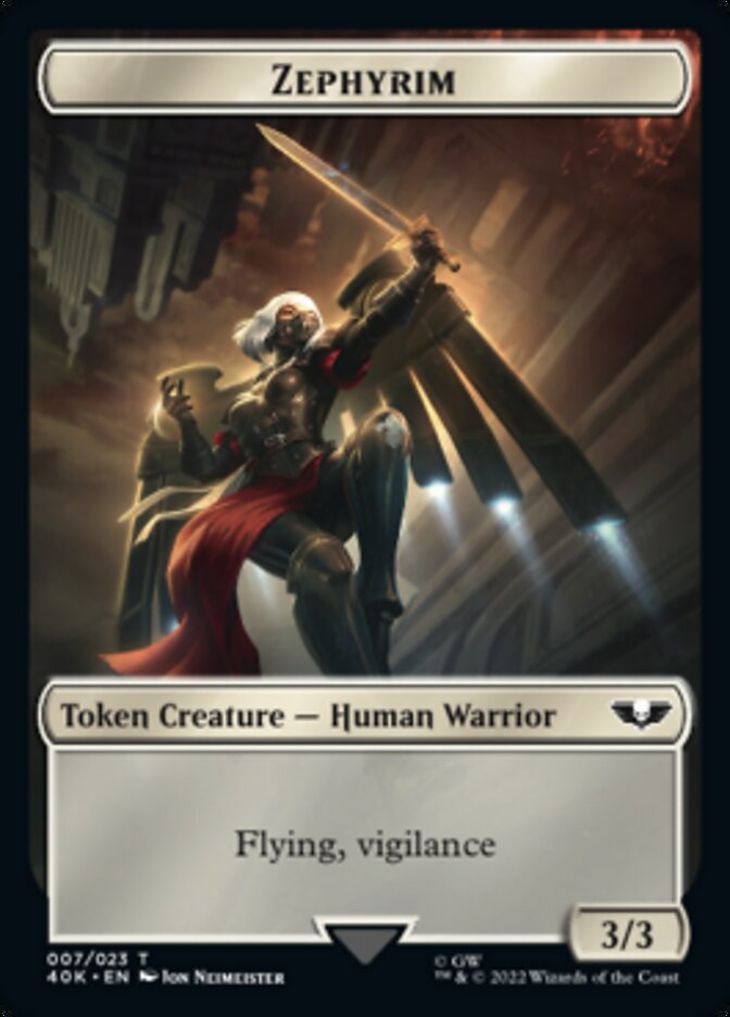 Soldier (002) // Zephyrim Double-Sided Token [Warhammer 40,000 Tokens] | Jomio and Rueliete's Cards and Comics