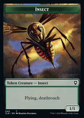 Wolf // Insect Double-Sided Token [Commander Legends: Battle for Baldur's Gate Tokens] | Jomio and Rueliete's Cards and Comics