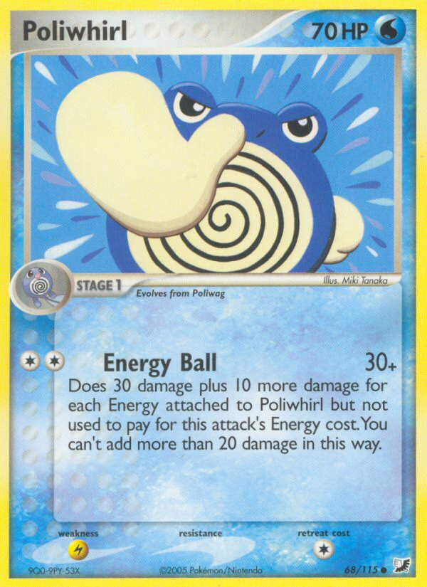 Poliwhirl (68/115) [EX: Unseen Forces] | Jomio and Rueliete's Cards and Comics
