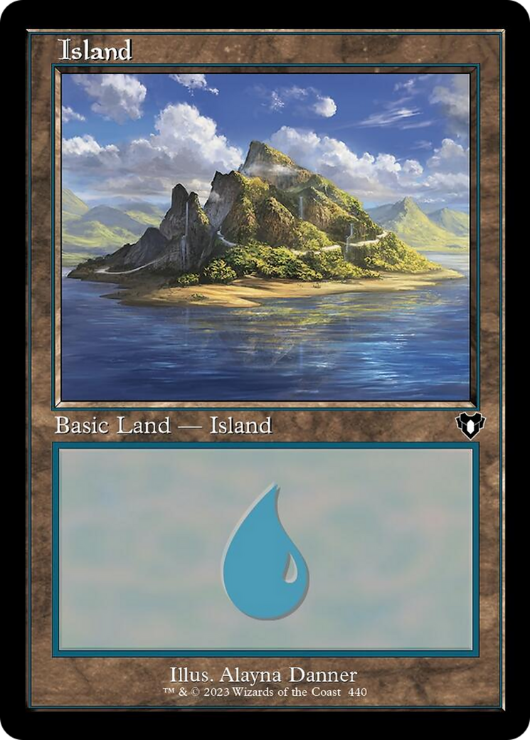 Island (440) (Retro) [Commander Masters] | Jomio and Rueliete's Cards and Comics