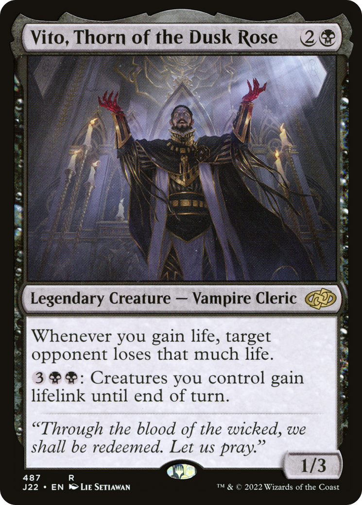 Vito, Thorn of the Dusk Rose [Jumpstart 2022] | Jomio and Rueliete's Cards and Comics
