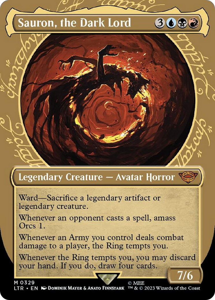 Sauron, the Dark Lord (Showcase Ring Frame) [The Lord of the Rings: Tales of Middle-Earth] | Jomio and Rueliete's Cards and Comics