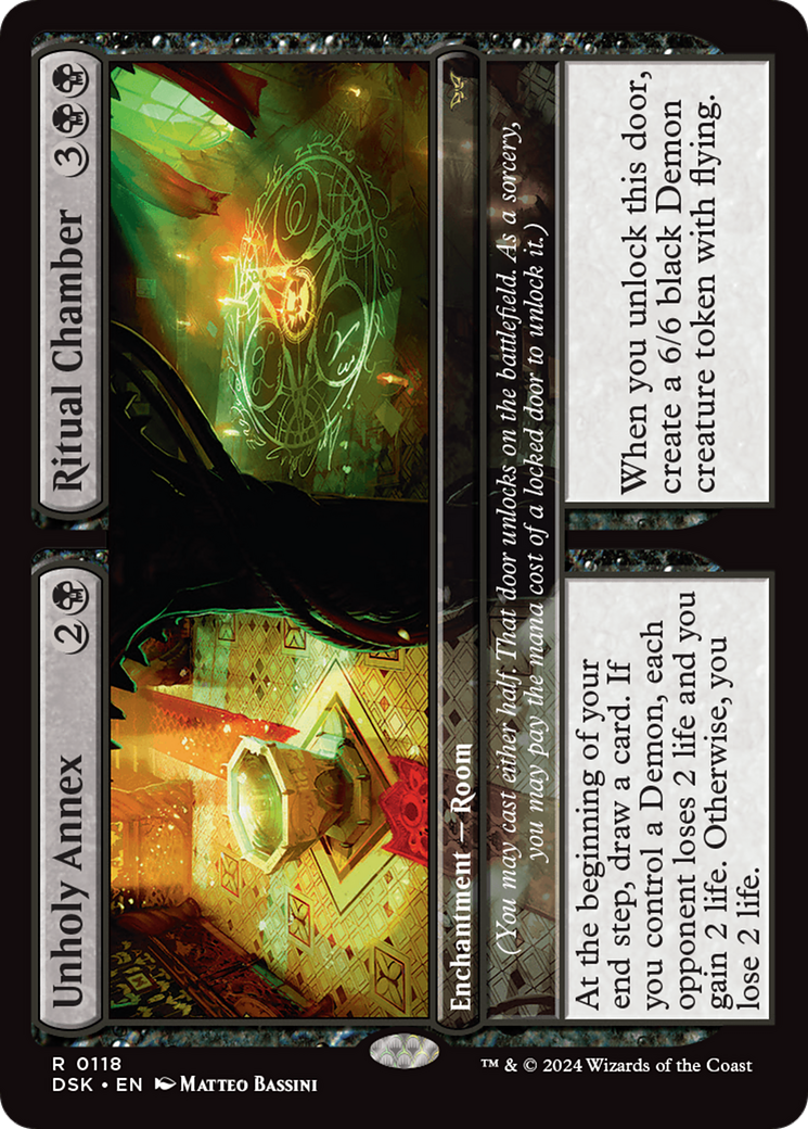Unholy Annex // Ritual Chamber [Duskmourn: House of Horror] | Jomio and Rueliete's Cards and Comics