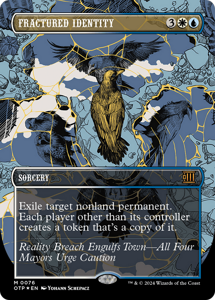 Fractured Identity (Textured Foil) [Outlaws of Thunder Junction: Breaking News] | Jomio and Rueliete's Cards and Comics