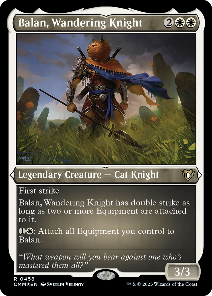 Balan, Wandering Knight (Foil Etched) [Commander Masters] | Jomio and Rueliete's Cards and Comics