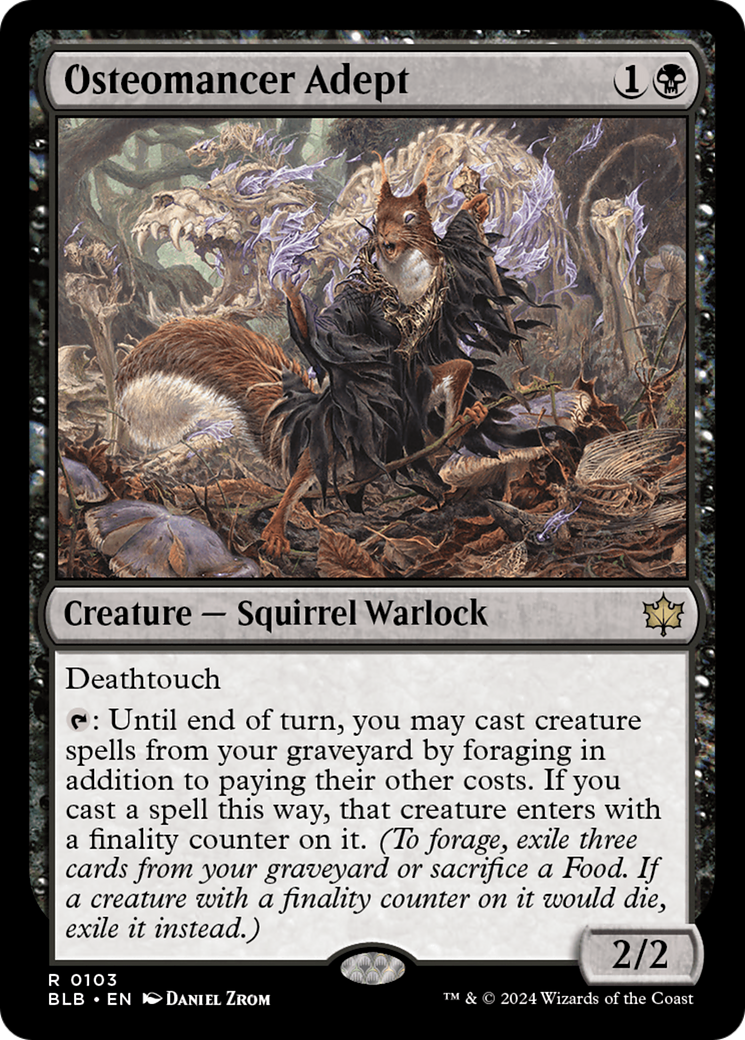 Osteomancer Adept [Bloomburrow] | Jomio and Rueliete's Cards and Comics