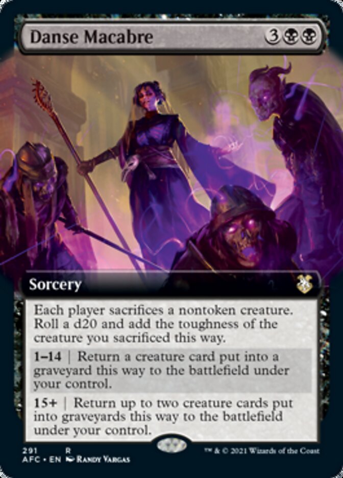 Danse Macabre (Extended Art) [Dungeons & Dragons: Adventures in the Forgotten Realms Commander] | Jomio and Rueliete's Cards and Comics