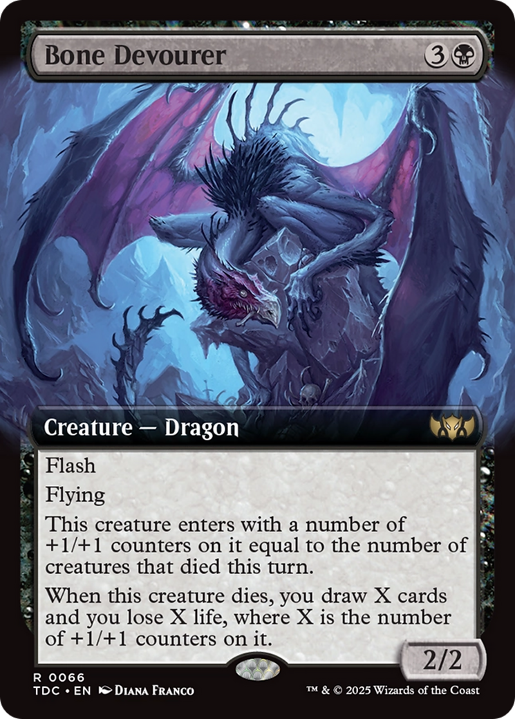 Bone Devourer (Extended Art) [Tarkir: Dragonstorm Commander] | Jomio and Rueliete's Cards and Comics