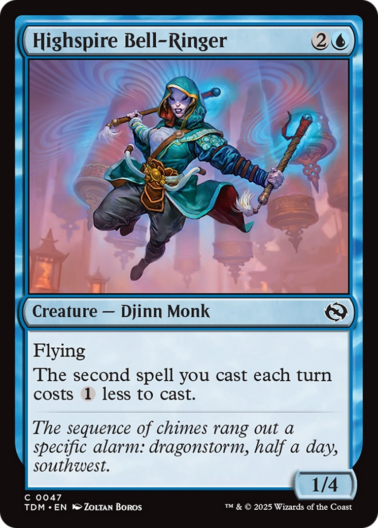 Highspire Bell-Ringer [Tarkir: Dragonstorm] | Jomio and Rueliete's Cards and Comics