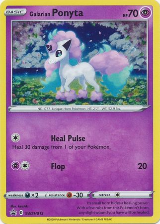 Galarian Ponyta (SWSH013) [Sword & Shield: Black Star Promos] | Jomio and Rueliete's Cards and Comics