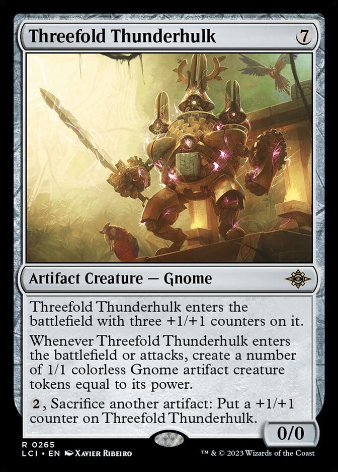 Threefold Thunderhulk [The Lost Caverns of Ixalan] | Jomio and Rueliete's Cards and Comics