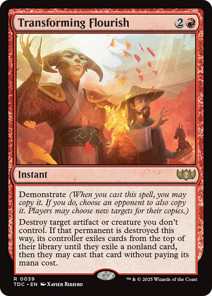 Transforming Flourish [Tarkir: Dragonstorm Commander] | Jomio and Rueliete's Cards and Comics