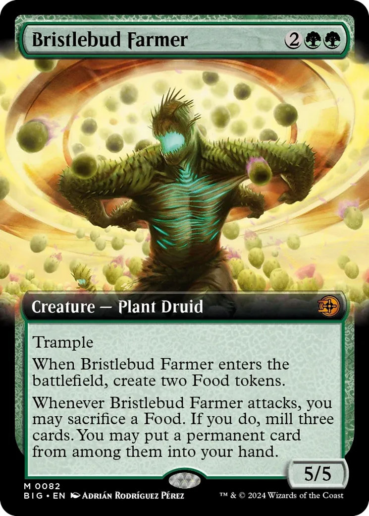 Bristlebud Farmer (Extended Art) [Outlaws of Thunder Junction: The Big Score] | Jomio and Rueliete's Cards and Comics