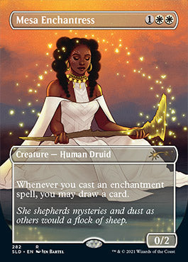 Mesa Enchantress (Borderless) [Secret Lair Drop Series] | Jomio and Rueliete's Cards and Comics