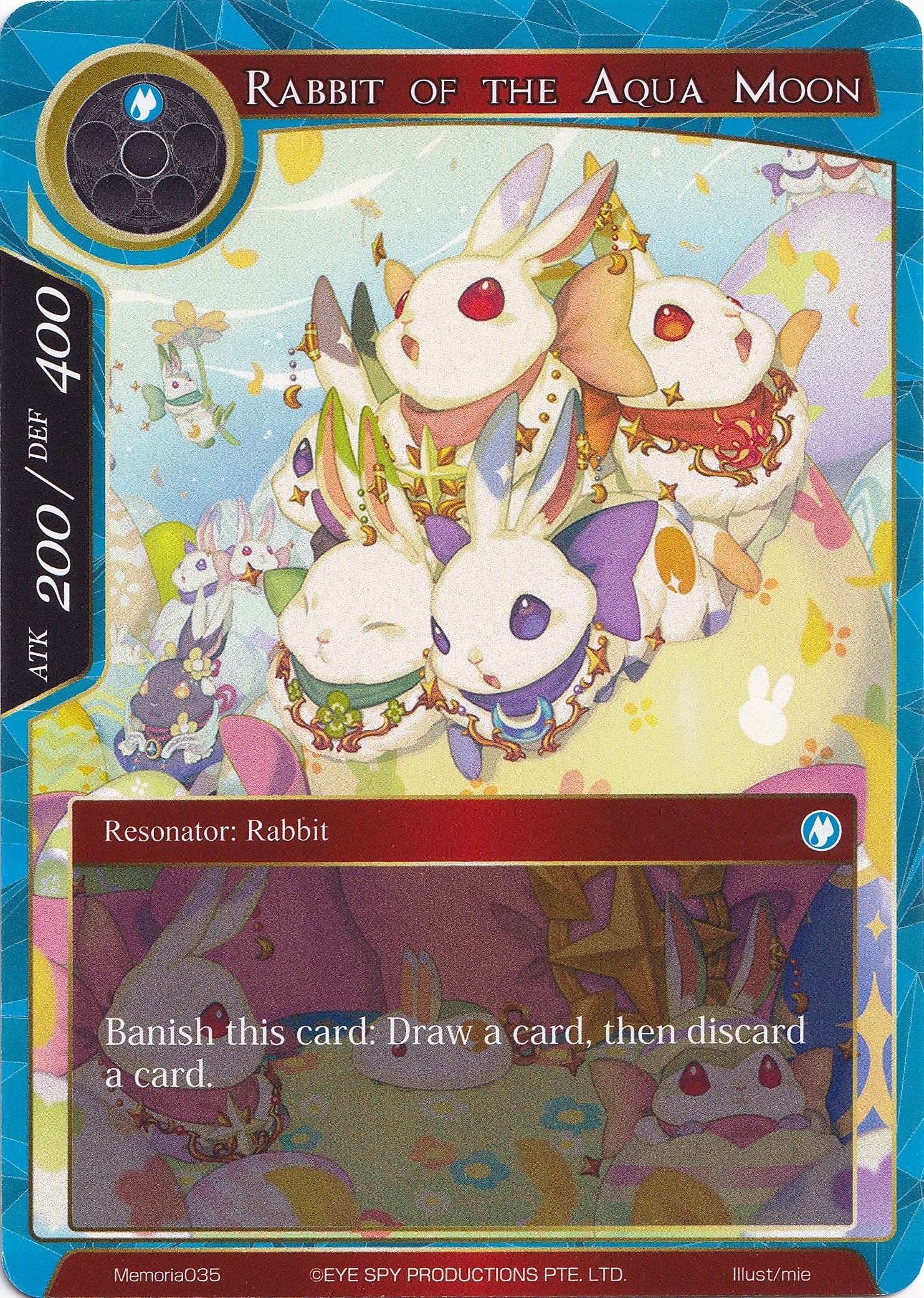 Rabbit of the Aqua Moon (Memoria035) [Alice Origin Memoria Cards] | Jomio and Rueliete's Cards and Comics