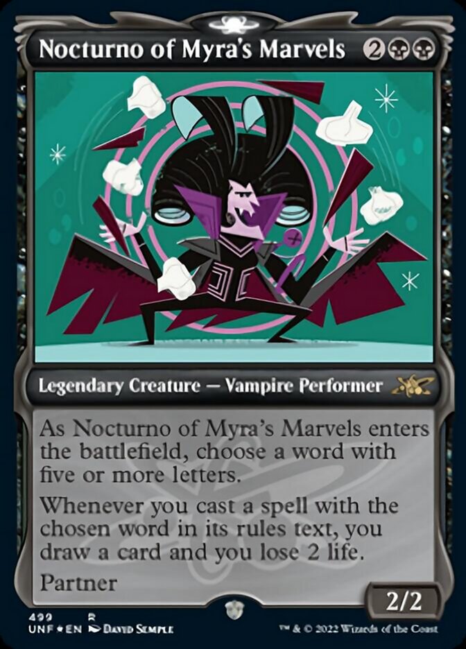 Nocturno of Myra's Marvels (Showcase) (Galaxy Foil) [Unfinity] | Jomio and Rueliete's Cards and Comics