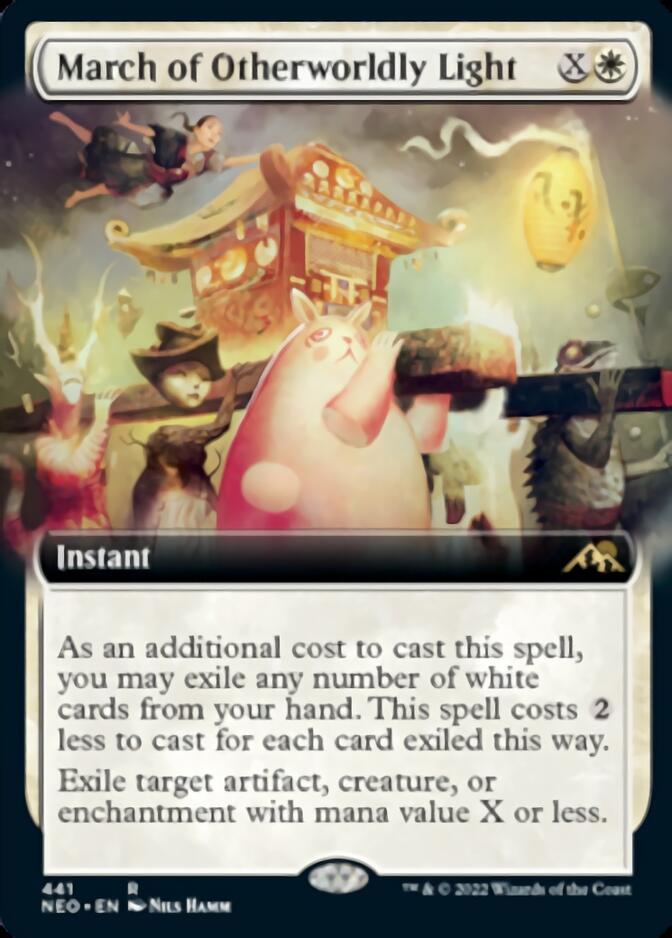 March of Otherworldly Light (Extended Art) [Kamigawa: Neon Dynasty] | Jomio and Rueliete's Cards and Comics