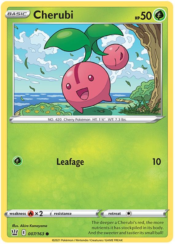 Cherubi (007/163) [Sword & Shield: Battle Styles] | Jomio and Rueliete's Cards and Comics