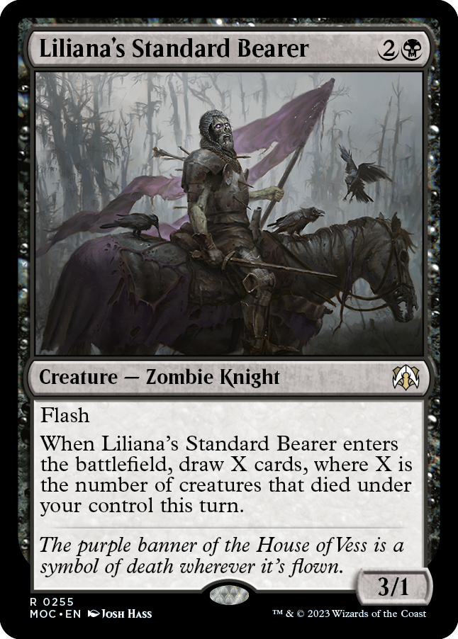 Liliana's Standard Bearer [March of the Machine Commander] | Jomio and Rueliete's Cards and Comics
