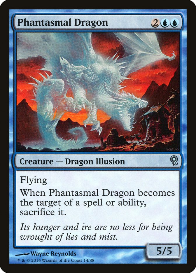 Phantasmal Dragon [Duel Decks: Jace vs. Vraska] | Jomio and Rueliete's Cards and Comics
