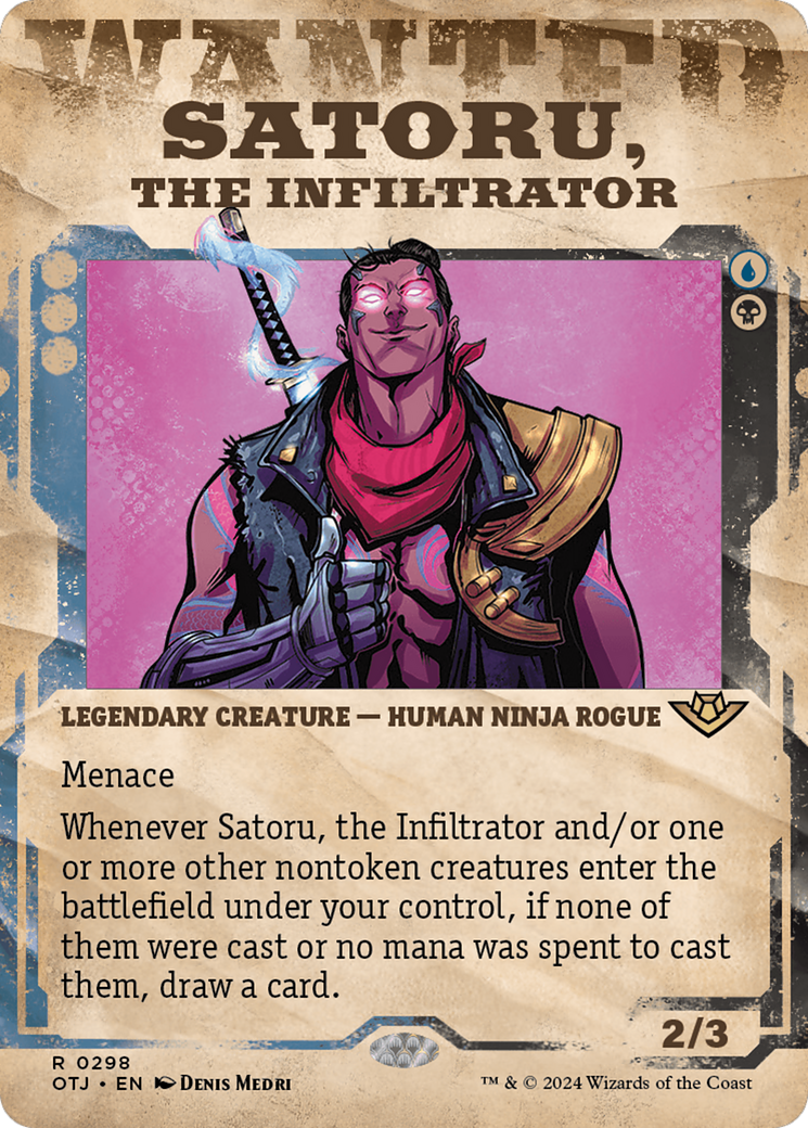 Satoru, the Infiltrator (Showcase) [Outlaws of Thunder Junction] | Jomio and Rueliete's Cards and Comics