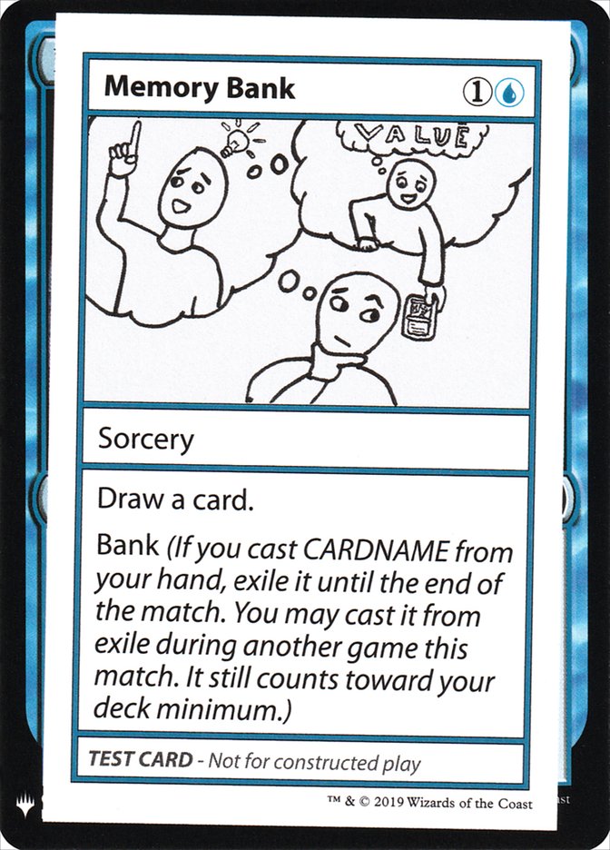 Memory Bank [Mystery Booster Playtest Cards] | Jomio and Rueliete's Cards and Comics