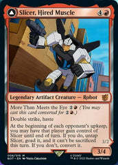 Slicer, Hired Muscle // Slicer, High-Speed Antagonist [Transformers] | Jomio and Rueliete's Cards and Comics