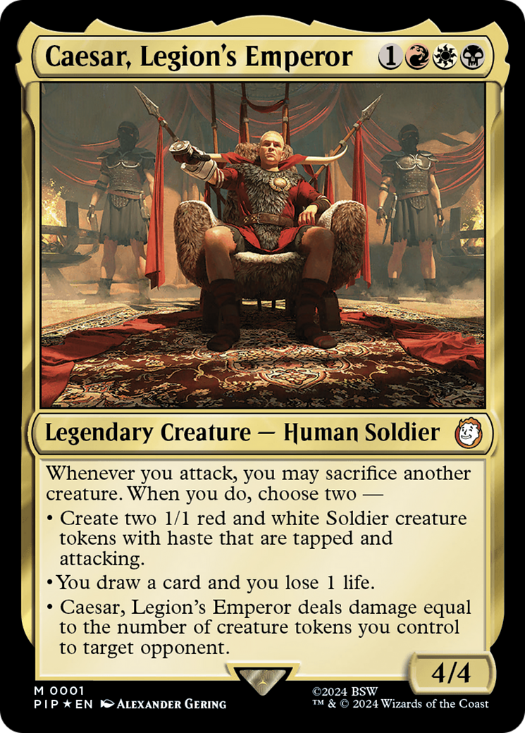 Caesar, Legion's Emperor [Fallout] | Jomio and Rueliete's Cards and Comics