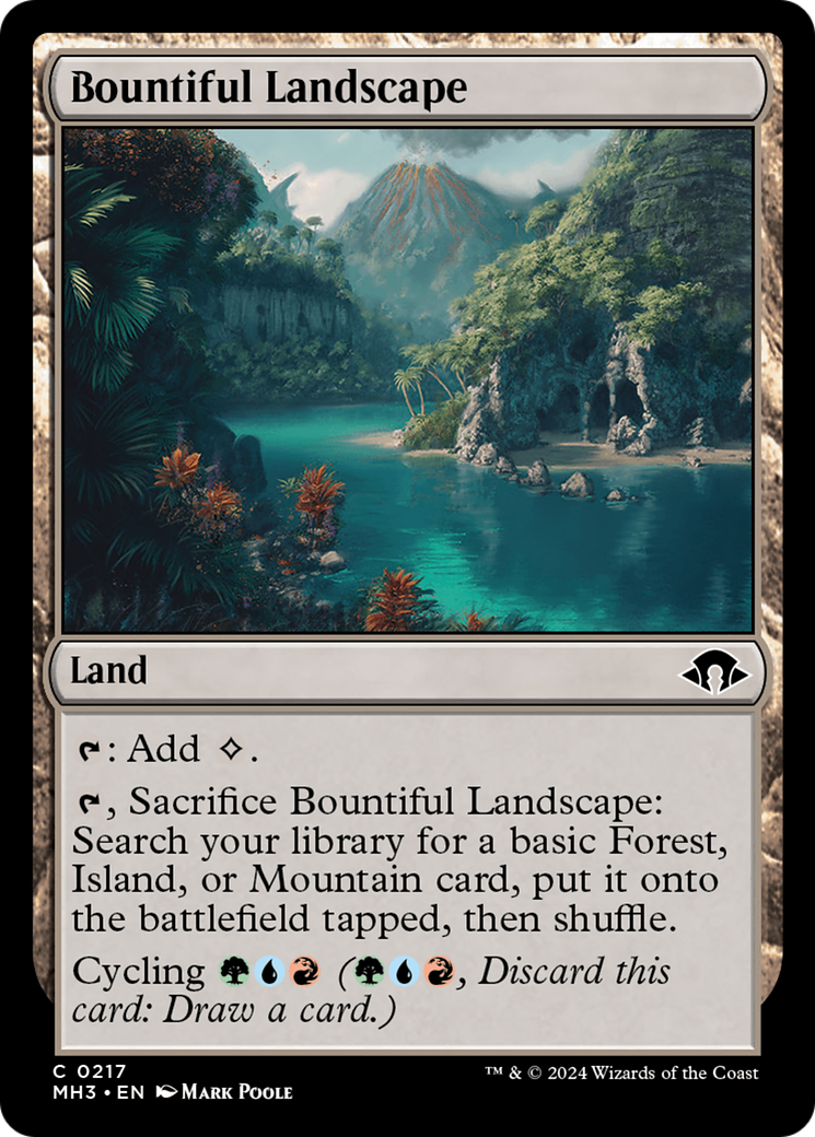 Bountiful Landscape [Modern Horizons 3] | Jomio and Rueliete's Cards and Comics