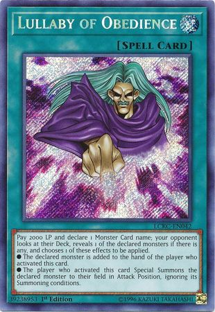 Lullaby of Obedience [LCKC-EN042] Secret Rare | Jomio and Rueliete's Cards and Comics