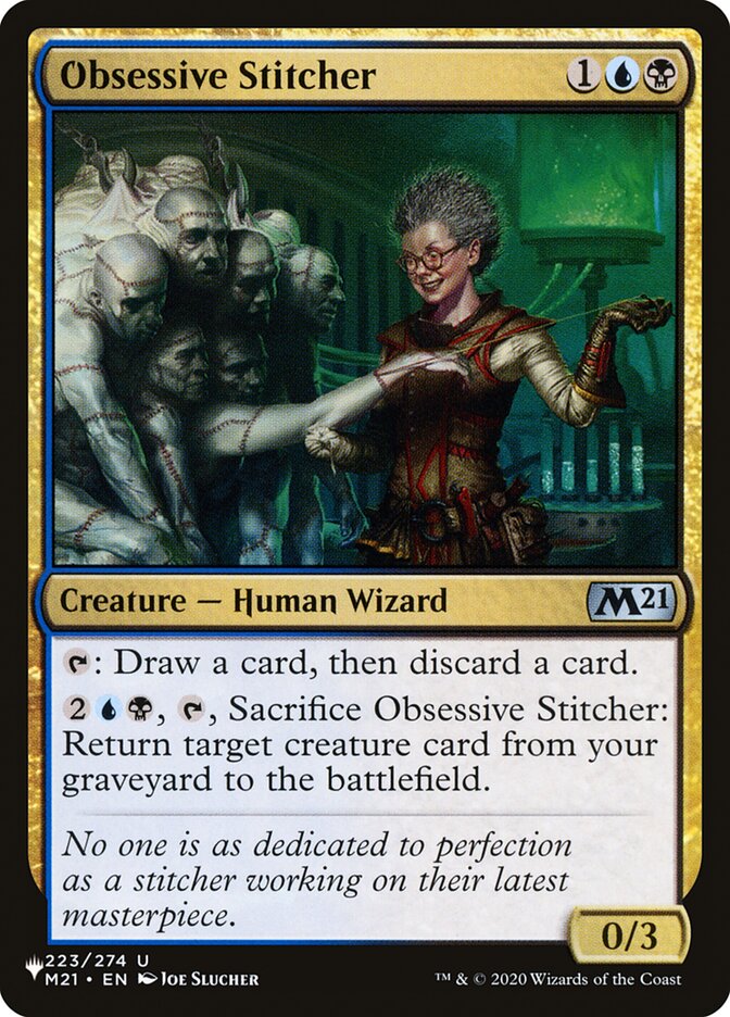 Obsessive Stitcher [The List] | Jomio and Rueliete's Cards and Comics