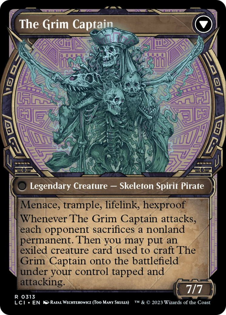 Throne of the Grim Captain // The Grim Captain (Showcase) [The Lost Caverns of Ixalan] | Jomio and Rueliete's Cards and Comics