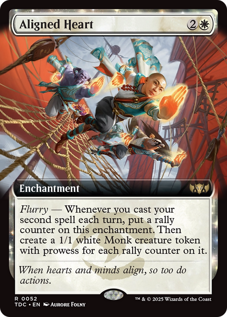 Aligned Heart (Extended Art) [Tarkir: Dragonstorm Commander] | Jomio and Rueliete's Cards and Comics